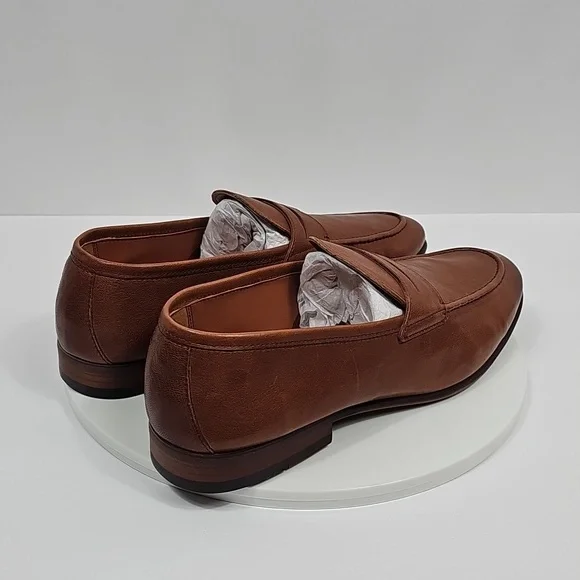 NIB Aldo Men\'s Manubar Leather Loafer Slip On Size 10.5 D Brown Dress Shoes Aldo Loafer Brown Casual Shoes for Men for sale | eBay main image 3